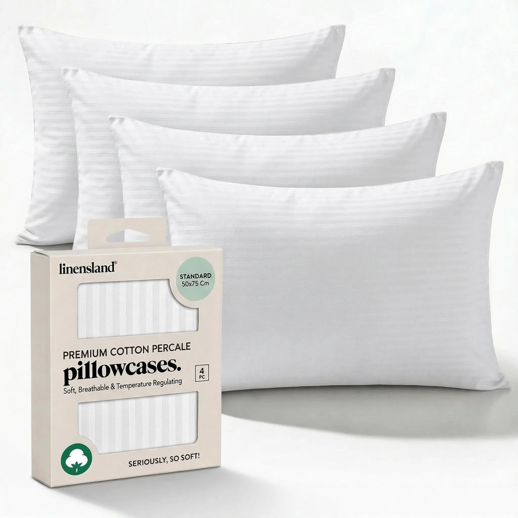 Pack-4 Egyptian Cotton Pillowcases